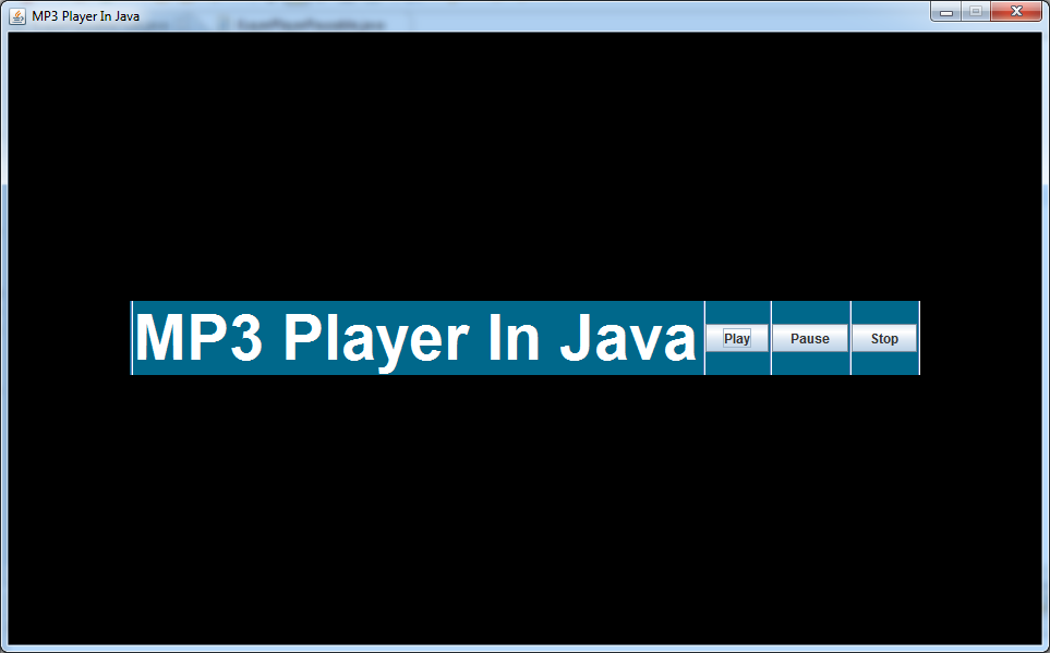 Java mp3. Java player