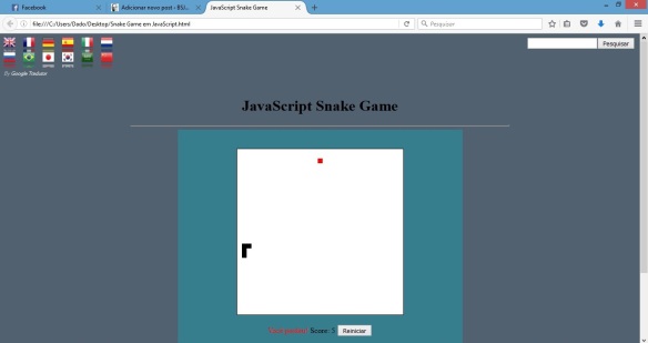 JavaScript Sanck Game